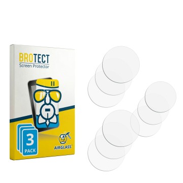 Parte frontale di una confezione del prodotto con il logo del marchio BROTECT. Accanto si trova la protezione per lo schermo c