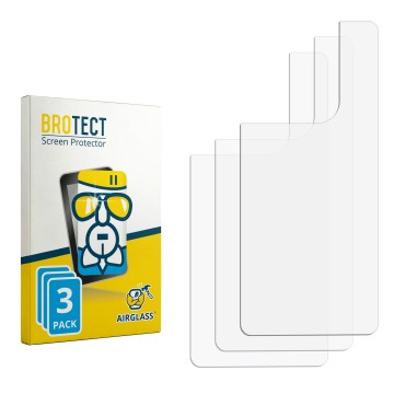 Front side of a product packaging with the brand logo BROTECT. Next to it is the corresponding screen protector.