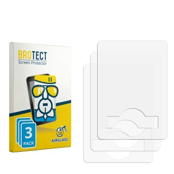 Face avant d’un emballage produit avec le logo de la marque BROTECT. À côté se trouve la protection d’écran correspondante.