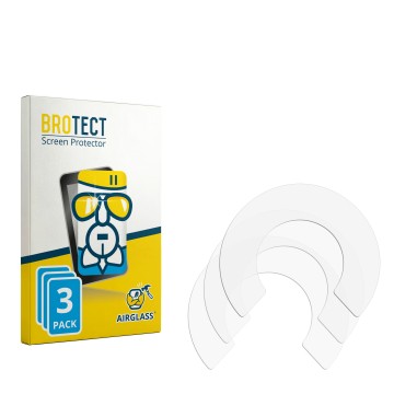 Face avant d’un emballage produit avec le logo de la marque BROTECT. À côté se trouve la protection d’écran correspondante.