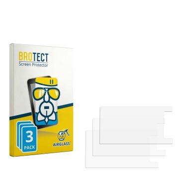 Face avant d’un emballage produit avec le logo de la marque BROTECT. À côté se trouve la protection d’écran correspondante.