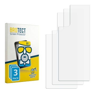 Vorderseite einer Produktverpackung mit dem Markenlogo BROTECT. Daneben ist der zugehörige Displayschutz.