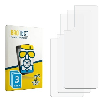 Vorderseite einer Produktverpackung mit dem Markenlogo BROTECT. Daneben ist der zugehörige Displayschutz.