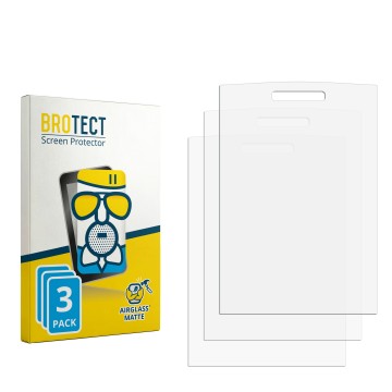 Face avant d’un emballage produit avec le logo de la marque BROTECT. À côté se trouve la protection d’écran correspondante.