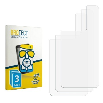 Face avant d’un emballage produit avec le logo de la marque BROTECT. À côté se trouve la protection d’écran correspondante.