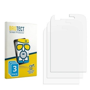 Vorderseite einer Produktverpackung mit dem Markenlogo BROTECT. Daneben ist der zugehörige Displayschutz.