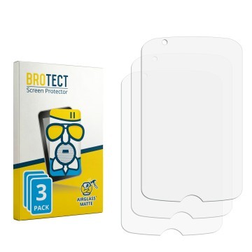 Vorderseite einer Produktverpackung mit dem Markenlogo BROTECT. Daneben ist der zugehörige Displayschutz.