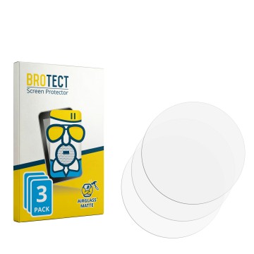 Parte frontal de un envase de producto con el logotipo de la marca BROTECT. Al lado está el protector de pantalla correspondie