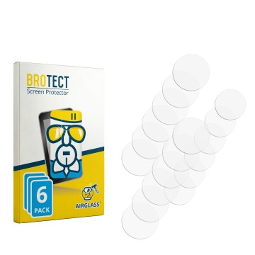 Parte frontale di una confezione del prodotto con il logo del marchio BROTECT. Accanto si trova la protezione per lo schermo c