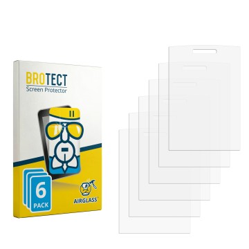 Face avant d’un emballage produit avec le logo de la marque BROTECT. À côté se trouve la protection d’écran correspondante.