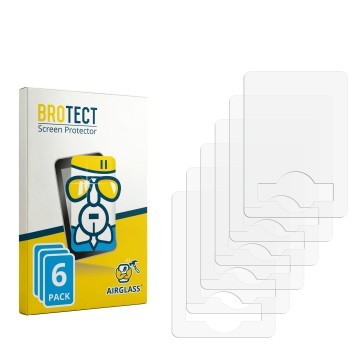 Face avant d’un emballage produit avec le logo de la marque BROTECT. À côté se trouve la protection d’écran correspondante.