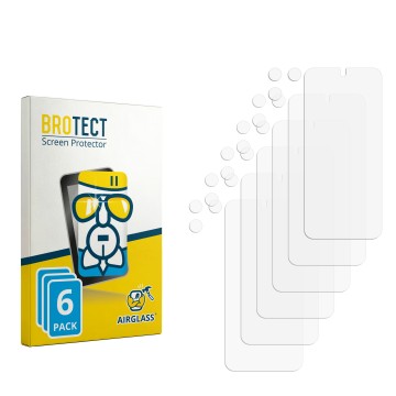 Front side of a product packaging with the brand logo BROTECT. Next to it is the corresponding screen protector.