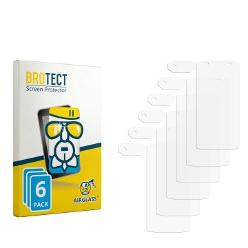 Front side of a product packaging with the brand logo BROTECT. Next to it is the corresponding screen protector.