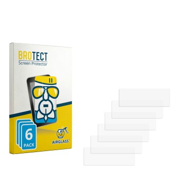 Parte frontale di una confezione del prodotto con il logo del marchio BROTECT. Accanto si trova la protezione per lo schermo c