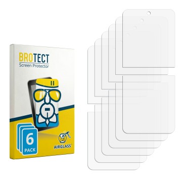 Front side of a product packaging with the brand logo BROTECT. Next to it is the corresponding screen protector.