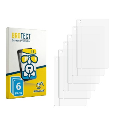 Parte frontale di una confezione del prodotto con il logo del marchio BROTECT. Accanto si trova la protezione per lo schermo c