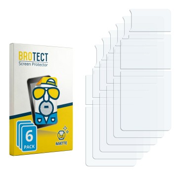 Parte frontal de un envase de producto con el logotipo de la marca BROTECT. Al lado está el protector de pantalla correspondie
