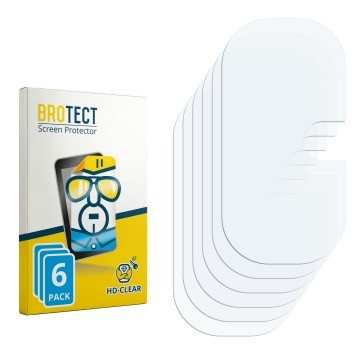 Parte frontal de un envase de producto con el logotipo de la marca BROTECT. Al lado está el protector de pantalla correspondie