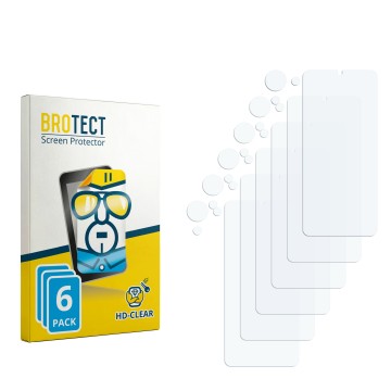 Parte frontale di una confezione del prodotto con il logo del marchio BROTECT. Accanto si trova la protezione per lo schermo c