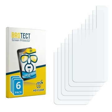 Face avant d’un emballage produit avec le logo de la marque BROTECT. À côté se trouve la protection d’écran correspondante.