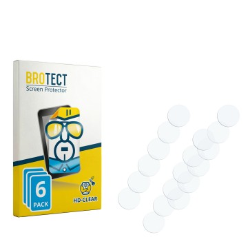 Parte frontal de un envase de producto con el logotipo de la marca BROTECT. Al lado está el protector de pantalla correspondie