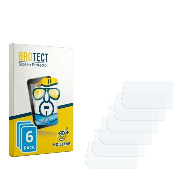 Parte frontal de un envase de producto con el logotipo de la marca BROTECT. Al lado está el protector de pantalla correspondie
