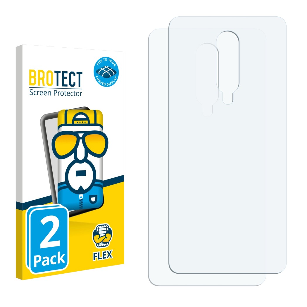 Front side of a product packaging with the brand logo BROTECT. Next to it is the corresponding screen protector.