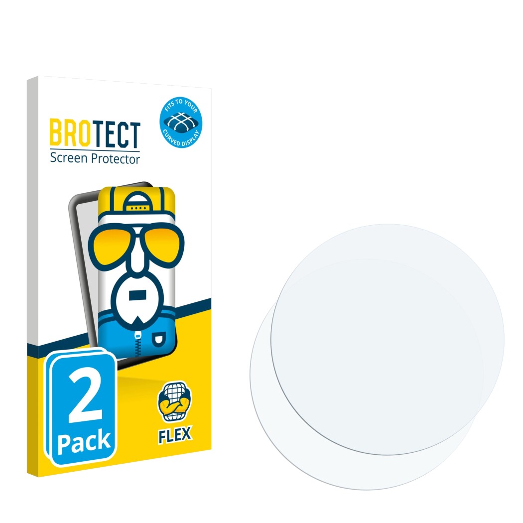 2x BROTECT Flex Full-Cover Displayschutzfolie für Kreisrunde Displays (Durchmesser: 50 mm) | schutzfolien24.de 2x BROTECT Flex Full-Cover Displayschutzfolie für Kreisrunde Displays (Durchmesser: 50 mm) | schutzfolien24.de