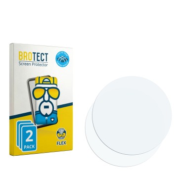 Parte frontal de un envase de producto con el logotipo de la marca BROTECT. Al lado está el protector de pantalla correspondie