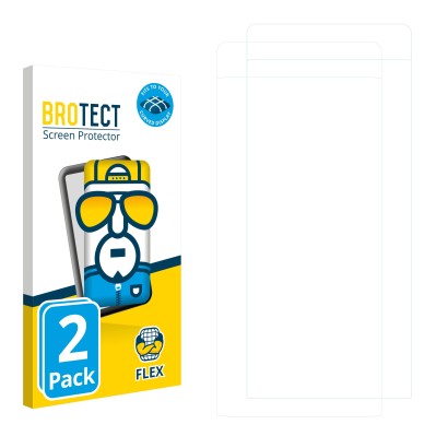 Front side of a product packaging with the brand logo BROTECT. Next to it is the corresponding screen protector.