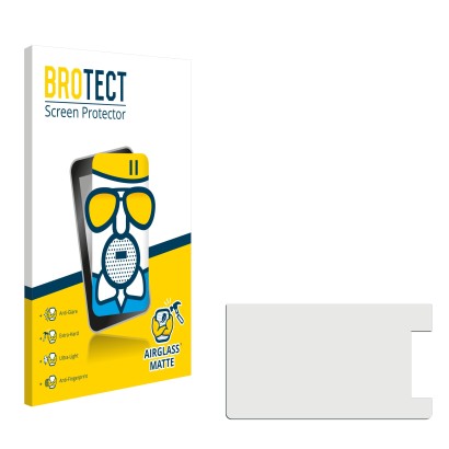 Face avant d’un emballage produit avec le logo de la marque BROTECT. À côté se trouve la protection d’écran correspondante.