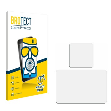 Vorderseite einer Produktverpackung mit dem Markenlogo BROTECT. Daneben ist der zugehörige Displayschutz.