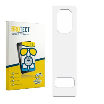 Face avant d’un emballage produit avec le logo de la marque BROTECT. À côté se trouve la protection d’écran correspondante.