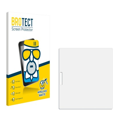 Face avant d’un emballage produit avec le logo de la marque BROTECT. À côté se trouve la protection d’écran correspondante.