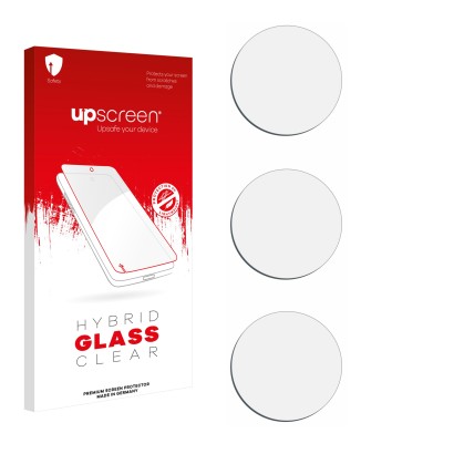 Front side of a product packaging with the brand logo upscreen. Next to it is the corresponding screen protector.