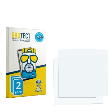 Face avant d’un emballage produit avec le logo de la marque BROTECT. À côté se trouve la protection d’écran correspondante.