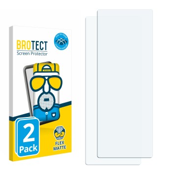 Front side of a product packaging with the brand logo BROTECT. Next to it is the corresponding screen protector.