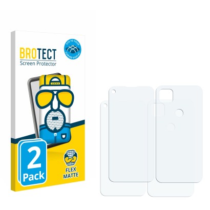 Front side of a product packaging with the brand logo BROTECT. Next to it is the corresponding screen protector.