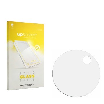 Front side of a product packaging with the brand logo upscreen. Next to it is the corresponding screen protector.