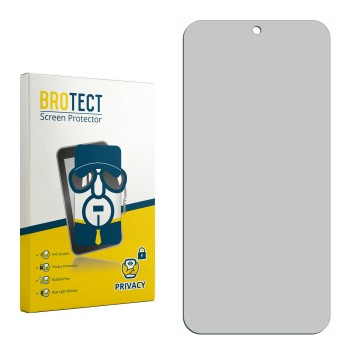 Front side of a product packaging with the brand logo BROTECT. Next to it is the corresponding screen protector.