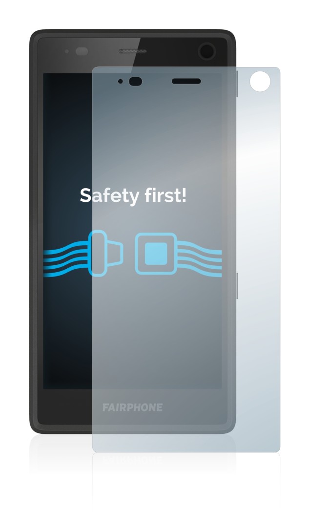 Imagen del dispositivo Fairphone 2 con una amplia variedad de protectores de pantalla.
