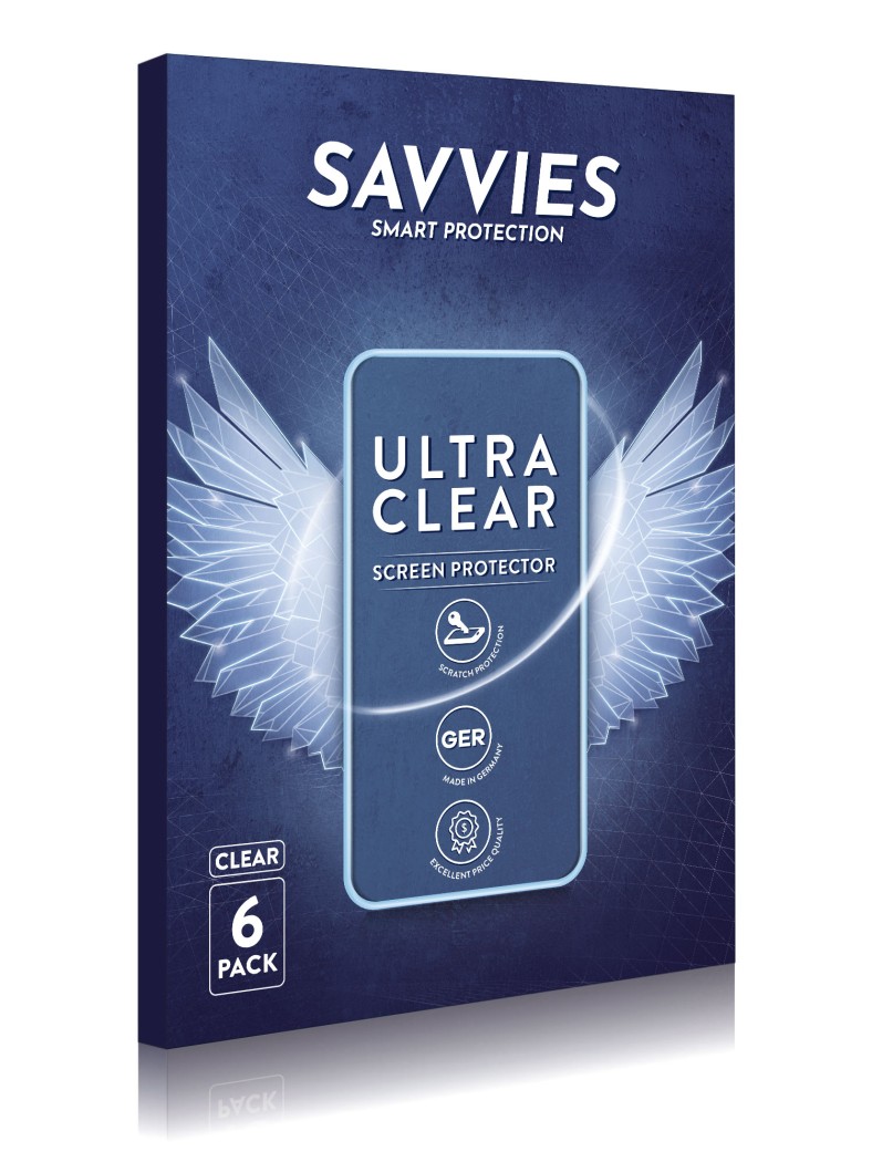 6x Savvies SU75 Displayschutzfolie für Samsung Galaxy S24 Ultra (Rückseite)