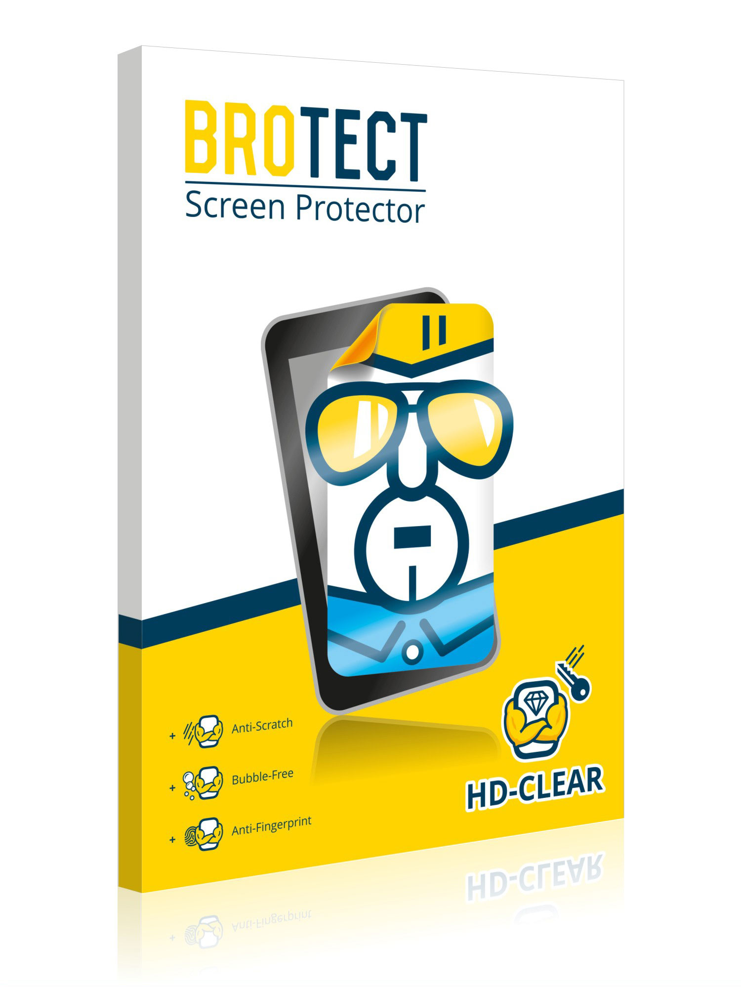Dirt-Repellent Crystal-Clear Hard-Coated BROTECT HD-Clear Screen Protector for Dell Latitude 5300 2-in-1