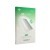 Front side of a product packaging with the brand logo upscreen