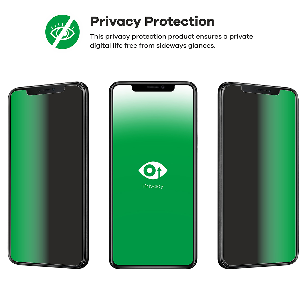 upscreen Pellicola Privacy per Huawei P30 Anti-Spy 