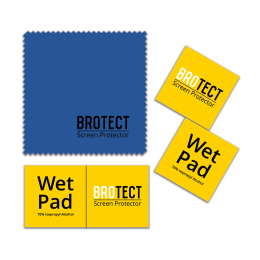 Components of the accessory kit with cleaning and microfiber cloth