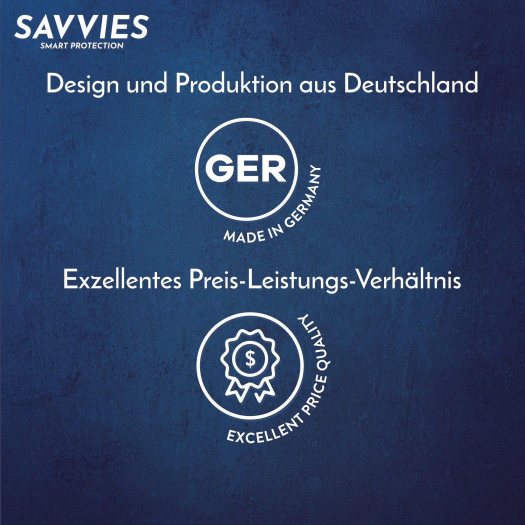 Schriftzug: Design und Produktion aus Deutschland