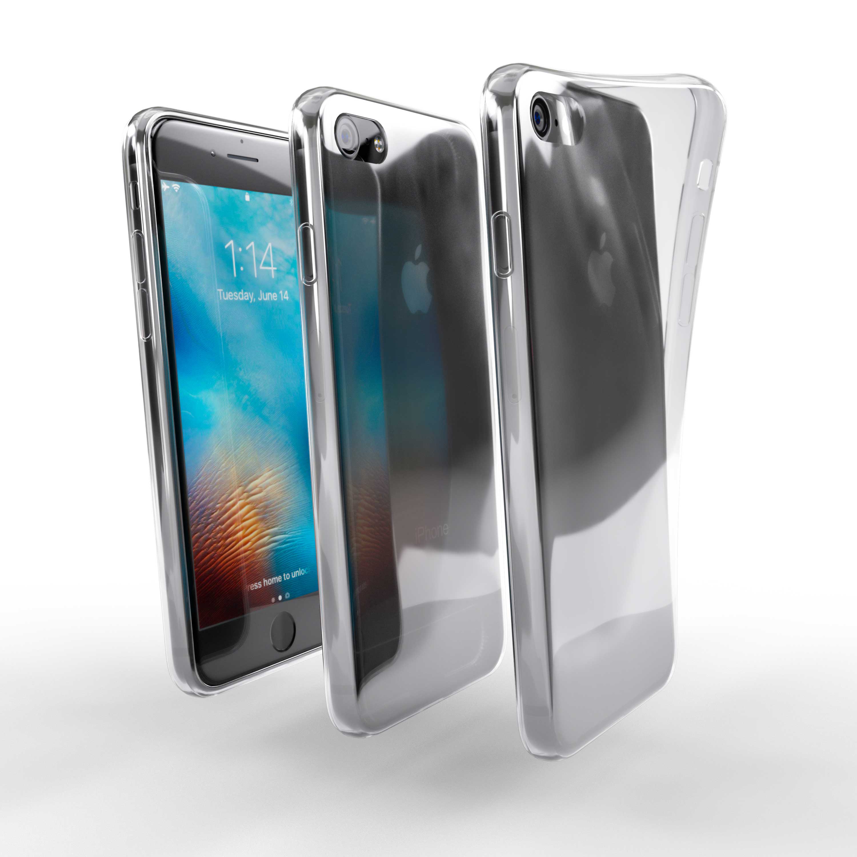 Čiré silikonové pouzdro pro Apple iPhone 8