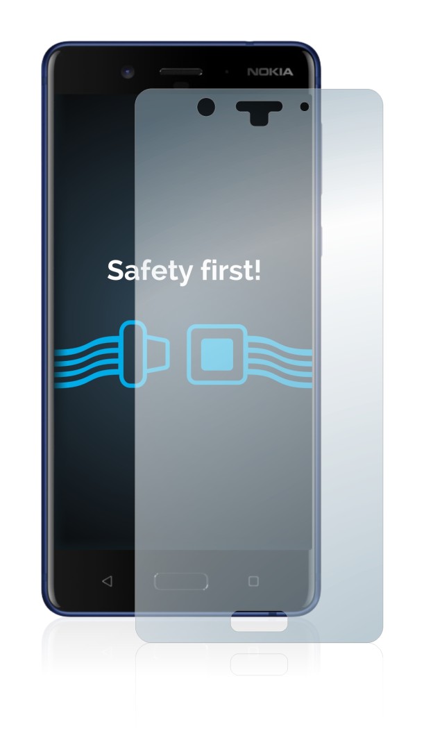 Image of the device Nokia 8 with a wide variety of screen protectors.