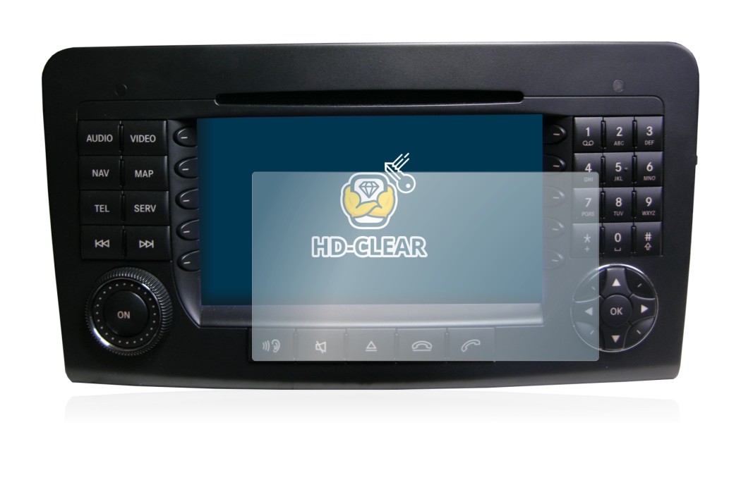 Image of the device Mercedes-Benz Comand APS NTG 1 with a wide variety of screen protectors.